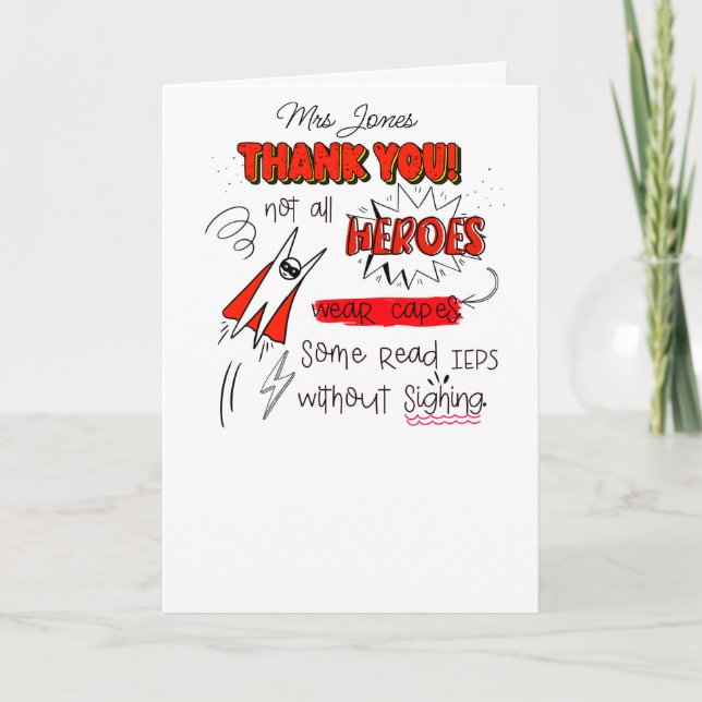 Cartão Nem todos os heróis Vestem Capes SENCO SEN profess (Frente)