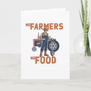 Cartão Nenhum agricultor sem Comida
