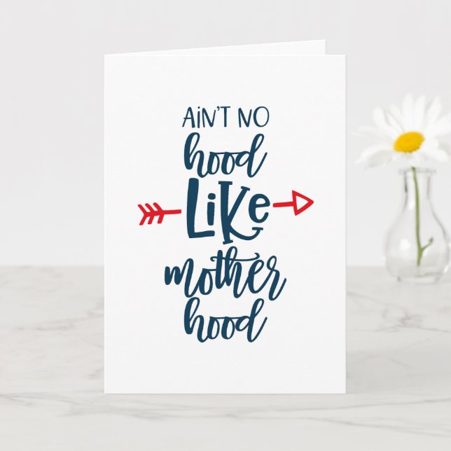 Cartão Nenhum capô como a maternidade (Planta pequena)