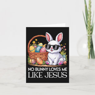 Cartão Nenhum Coelhinho Me Ama Como Jesus Dia da Páscoa R