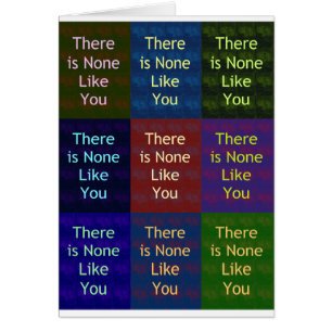 Cartão Nenhum Como Você