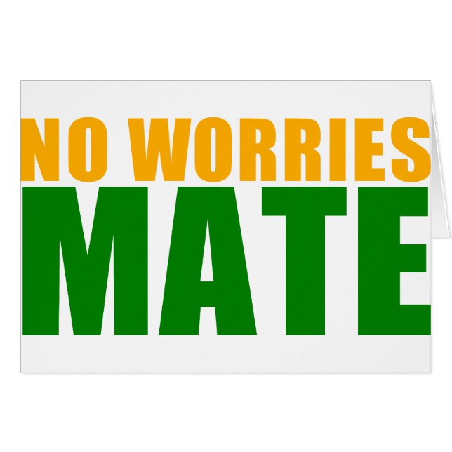 Cartão nenhum companheiro das preocupações (Frente Horizontal)