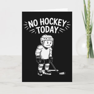 Cartão Nenhum Hockey Hoje Stick Funil Hóquei No Gelo Espo