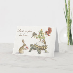 Cartão Nenhum lugar como a casa para as férias!