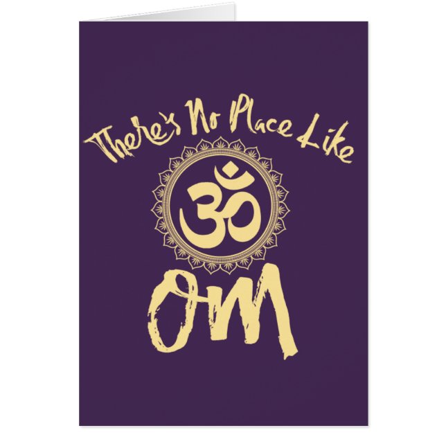 Cartão Nenhum lugar gosta de OM (Frente)