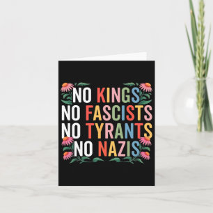 Cartão Nenhum rei na América nenhum fascista resiste a Tr
