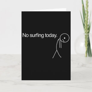Cartão Nenhum Surf Hoje