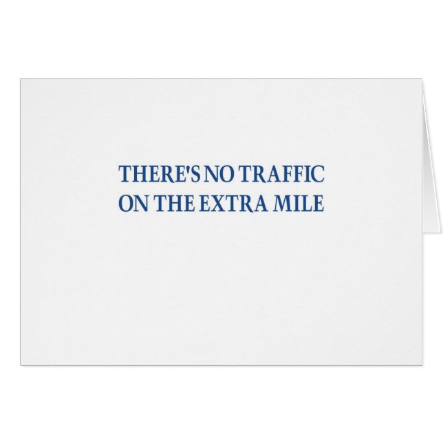 Cartão Nenhum tráfego (guerreiro azul) (Frente Horizontal)