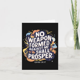 Cartão Nenhuma Arma Formada Contra Mim Deve Prospe Cristã