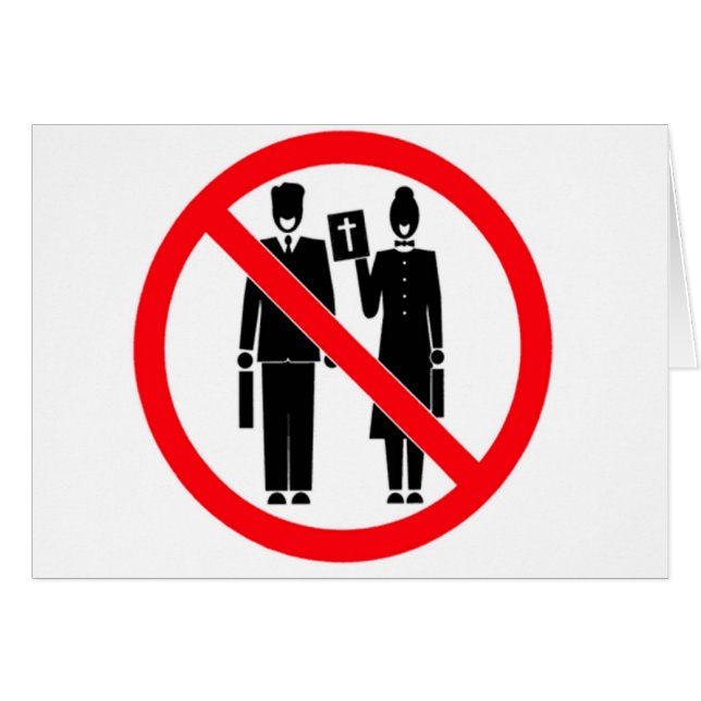 Cartão Nenhuns batedores da bíblia (Frente Horizontal)