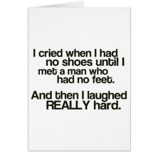 Cartão Nenhuns pés