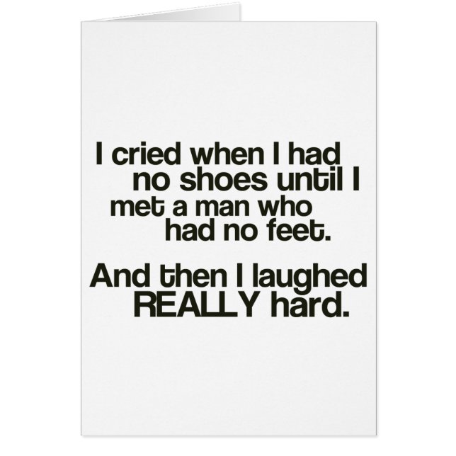 Cartão Nenhuns pés (Frente)