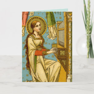 Cartão NeoGótica Santa Cecília de Roma (detalhe; BNG 02)
