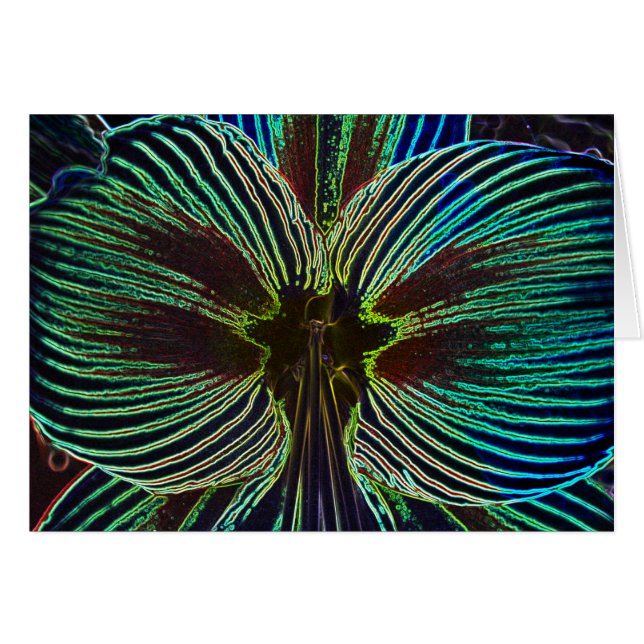 Cartão Neon Amaryllis (Frente Horizontal)