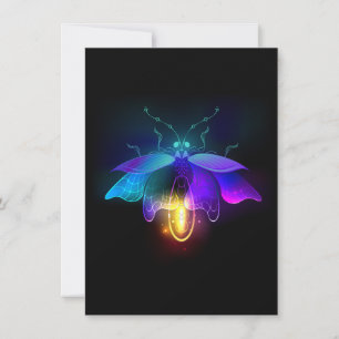 Cartão Neon Firefly a preto