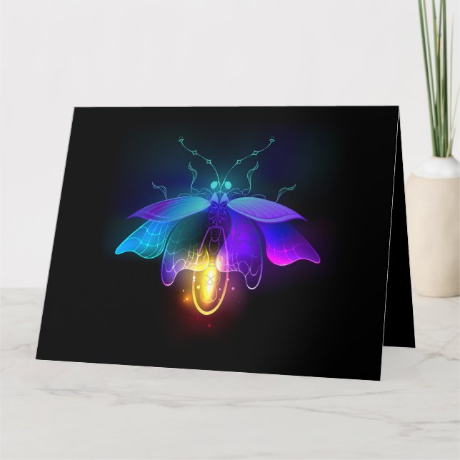 Cartão Neon Firefly a preto (Frente)