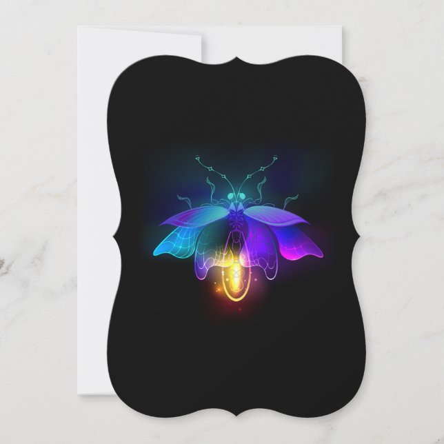 Cartão Neon Firefly a preto (Frente)