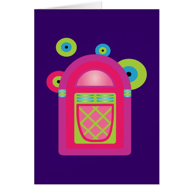 Cartão Neon Jukebox (Frente)