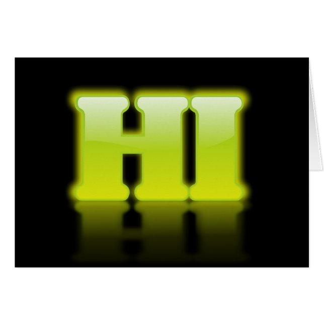 Cartão Neon - Oi (Frente Horizontal)