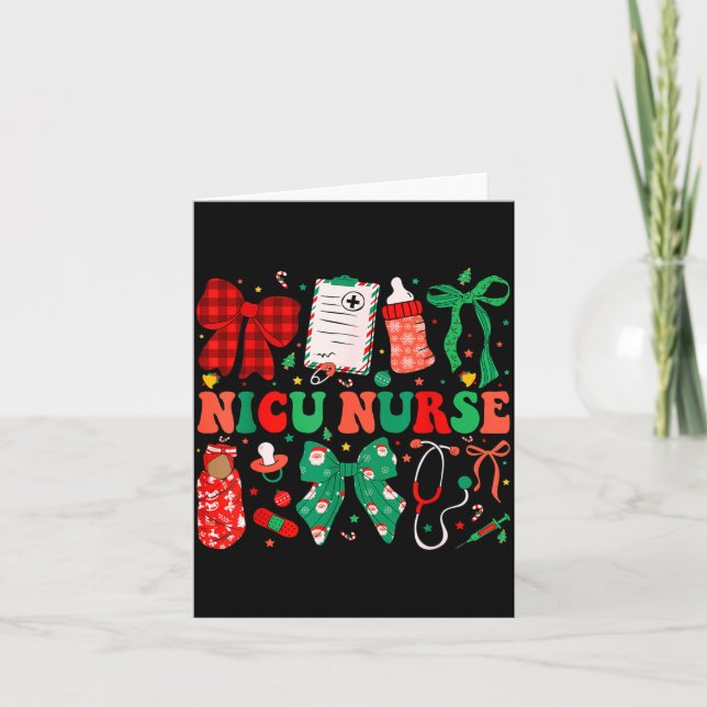 Cartão Neonatal Intensive Care Unit Coquette Nicu Nurse C (Frente)