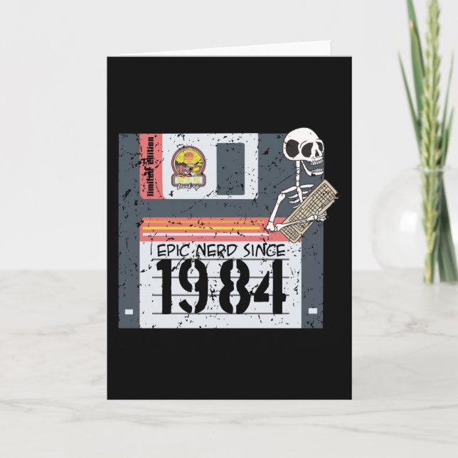 Cartão Nerd Aniversário 1984 (Frente)