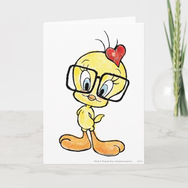 Cartão Nerd de Tweety (Frente)