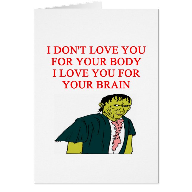 Cartão Nerd do geek do ZOMBI (Frente)