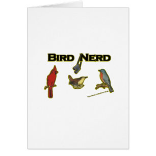 Cartão Nerd do pássaro