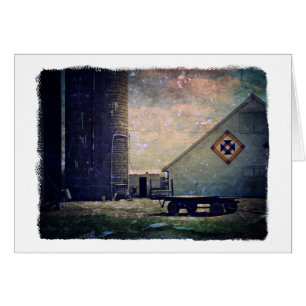 Cartão Nest Barn Quilt de Crow