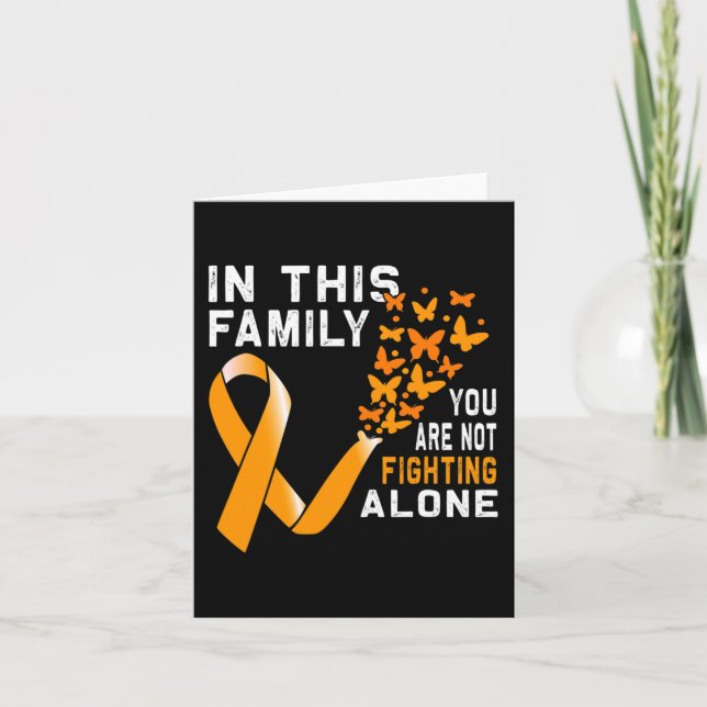 Cartão Nesta família não lutando contra a leucemia de fit (Frente)