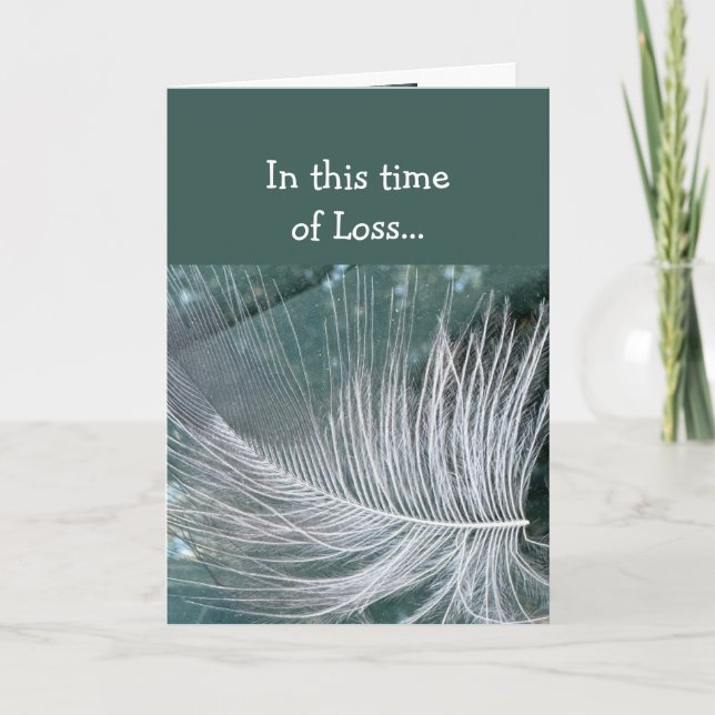 Cartão Nesta Hora de Perda, Escritura Paz de Deus (Frente)