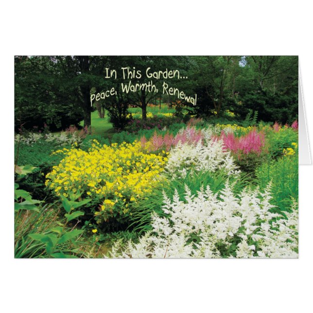 Cartão Neste Jardim (Frente Horizontal)