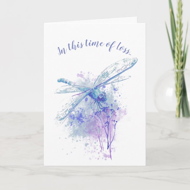 Cartão Neste Tempo de Perda, Conforto das Escrituras (Frente)