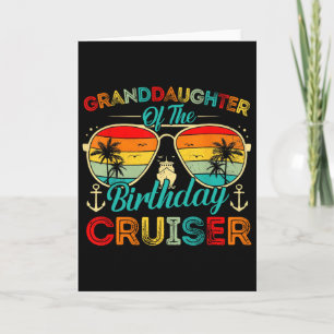 Cartão Neta da Família Cruis do Barco de Aniversário Crui