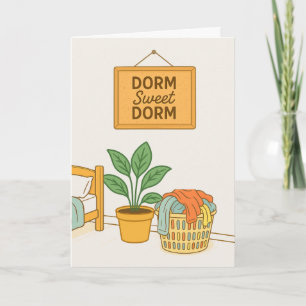 Cartão Neta de volta para a faculdade Dorm Funny Laundry