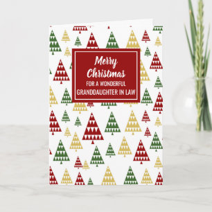 Cartão Neta Verde Vermelha Moderna no Natal em Direito