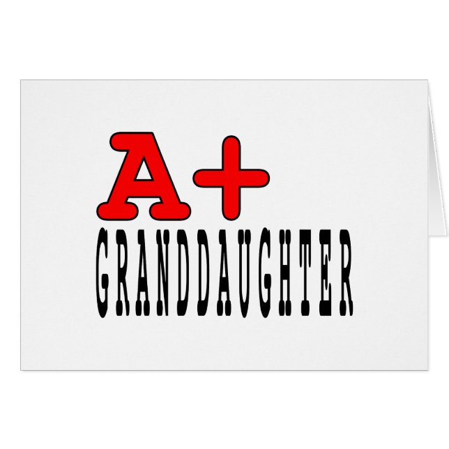 Cartão Netas engraçadas: A+ Neta (Frente horizontal)