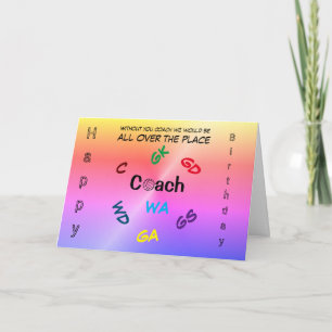 Cartão Netball Coach Birthday