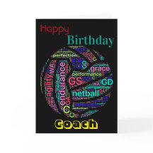 Netball Coach Personalizado Aniversário
