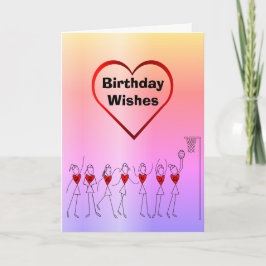 Cartão Netball Saudações Feliz Aniversário