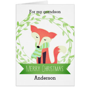 Cartão Neto do Natal do Fox