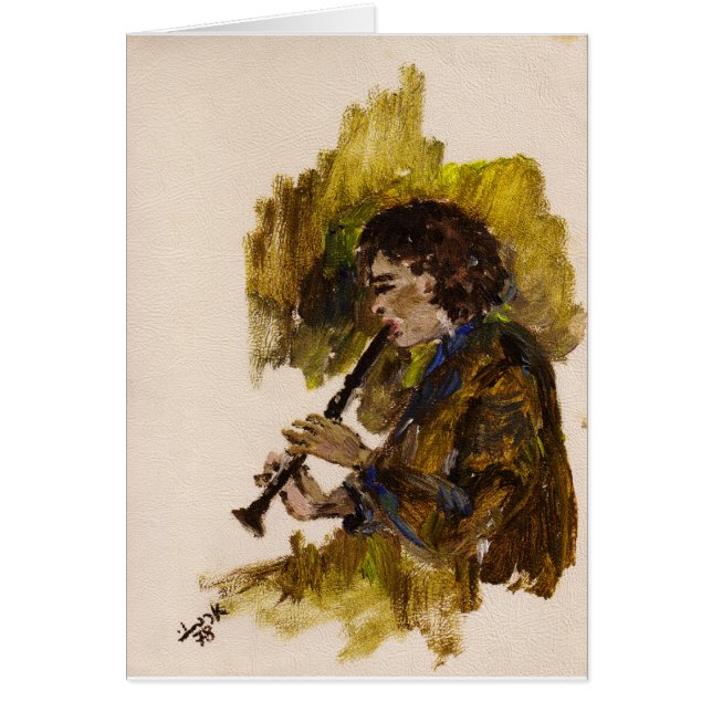 Cartão Netta no clarinete (Frente)