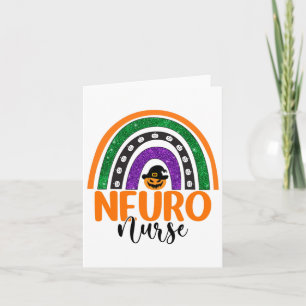 Cartão Neuno Neuroscience Enfermeira Enfermando Halloween