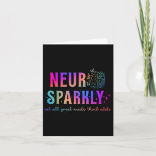 Cartão Neuro Sparkly Neurodivergente Adhd Asd Autismo