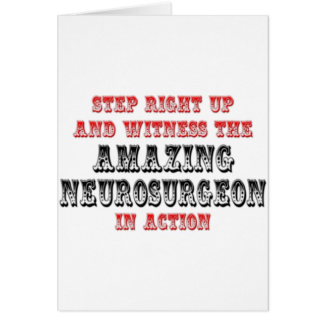 Cartão Neurocirurgião em ação (Frente)
