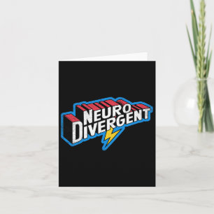 Cartão Neurodivergente Adhd Autism Hero Asd Celebra Neur