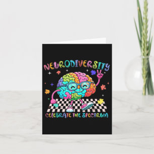 Cartão Neurodiversidade cerebral celebra o autismo do esp
