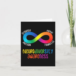 Cartão Neurodiversity Awarding Adutism Dyslexia Tour