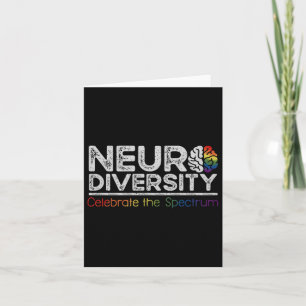Cartão Neurodiversity celebra saúde mental adhd autismo
