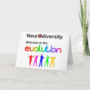 Cartão Neurodiversity Welcome to the Evolution Postcard